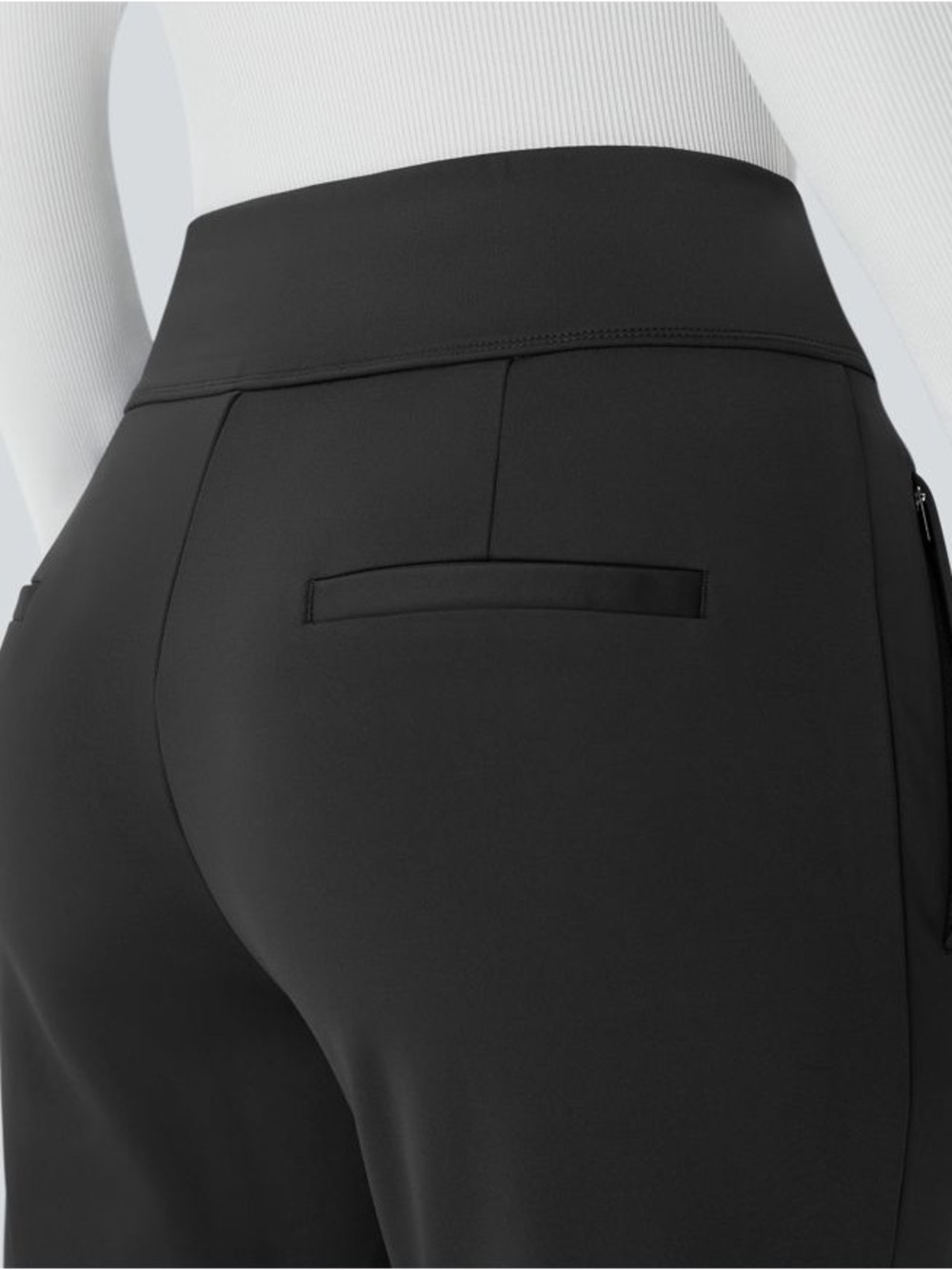 Halara Flex DayStretch Mid Rise Side Zipper Pocket Work Flare Pants Size L Tall - Picture 4 of 7